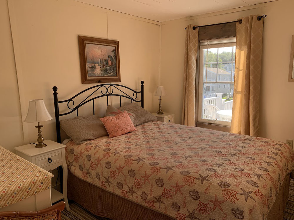 Sea Bright bedroom with queen size bed.