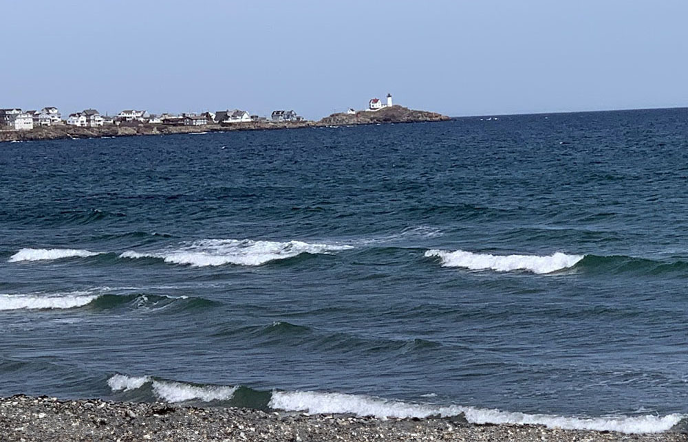 View of Nubble Lighthouse from Sea Spray Cottages